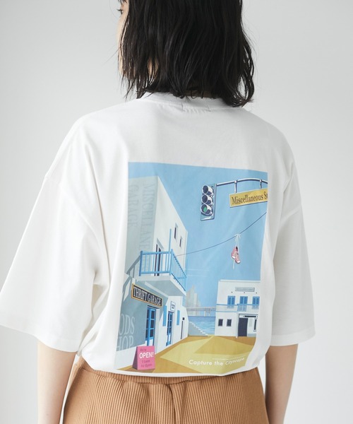 CRAFT STANDARD BOUTIQUE(クラフトスタンダードブティック)の「MISCELLANEOUS TEE *◇(Tシャツ/カットソー・レディース・オフホワイト/杢グレー・LL/M/L)」の5枚目の写真
