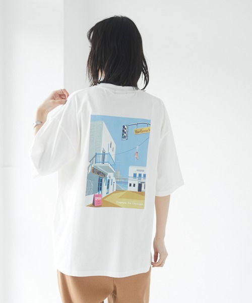 CRAFT STANDARD BOUTIQUE(クラフトスタンダードブティック)の「MISCELLANEOUS TEE *◇(Tシャツ/カットソー・レディース・オフホワイト/杢グレー・LL/M/L)」の4枚目の写真