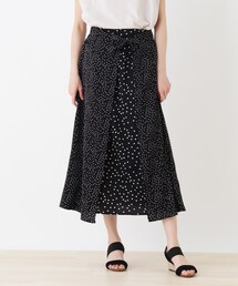 SHOO・LA・RUE | ラップ風Aラインドットスカート(スカート)