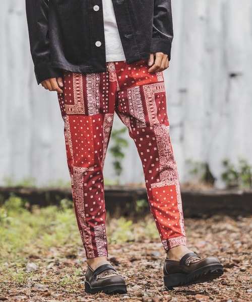 felkod(フィルコッド)の「mp9120-Paisley Easy Pants イージーパンツ(その他パンツ・メンズ・ブラック/レッド・L/M/S)」の3枚目の写真