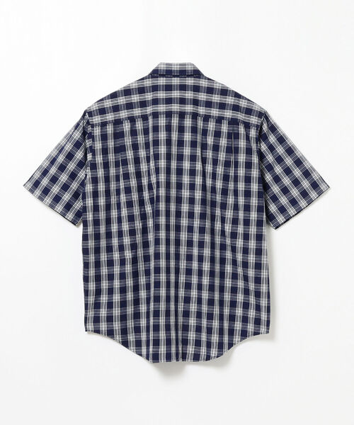 BEAMS（ビームス）の「BEAMS / インディゴ チェック イージー ボタンダウンシャツ（Tシャツ/カットソー・メンズ・ネイビー/インディゴブルー・SMALL/MEDIUM/LARGE/X-LARGE）」の21枚目の写真