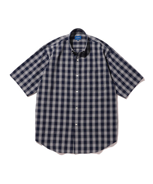 BEAMS（ビームス）の「BEAMS / インディゴ チェック イージー ボタンダウンシャツ（Tシャツ/カットソー・メンズ・ネイビー/インディゴブルー・SMALL/MEDIUM/LARGE/X-LARGE）」の3枚目の写真