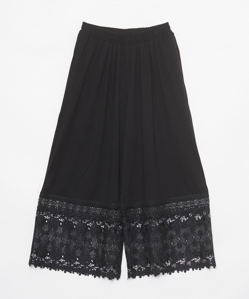 AS KNOW AS de base（アズノゥアズドゥバズ）の「お花レーシーペチコートパンツ（その他パンツ・レディース・オフホワイト/グレー/ブラック・FREE）」の3枚目の写真