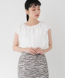 LOWRYS FARM | フリルブラウスノースリーブ　952515(シャツ/ブラウス)