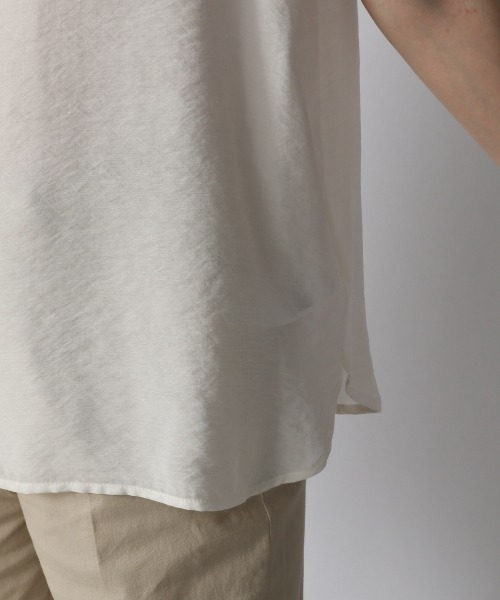 LOWRYS FARM（ローリーズファーム）の「フリルブラウスノースリーブ　952515（シャツ/ブラウス・レディース・ブラック/アイボリー/パープル/グリーン・FREE）」の16枚目の写真