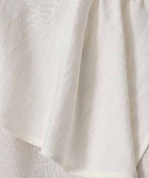 LOWRYS FARM（ローリーズファーム）の「フリルブラウスノースリーブ　952515（シャツ/ブラウス・レディース・ブラック/アイボリー/パープル/グリーン・FREE）」の12枚目の写真