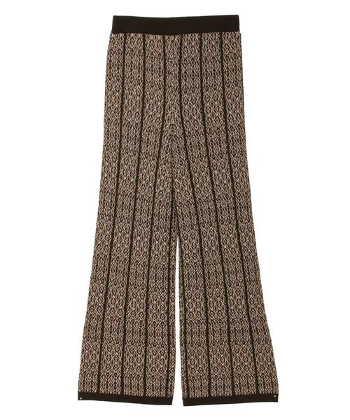 LAGUNAMOON(ラグナムーン)の「アラベスクパターンニットパンツ(その他パンツ・レディース・ブラック/ベージュ/カーキ・SMALL/MEDIUM)」の7枚目の写真