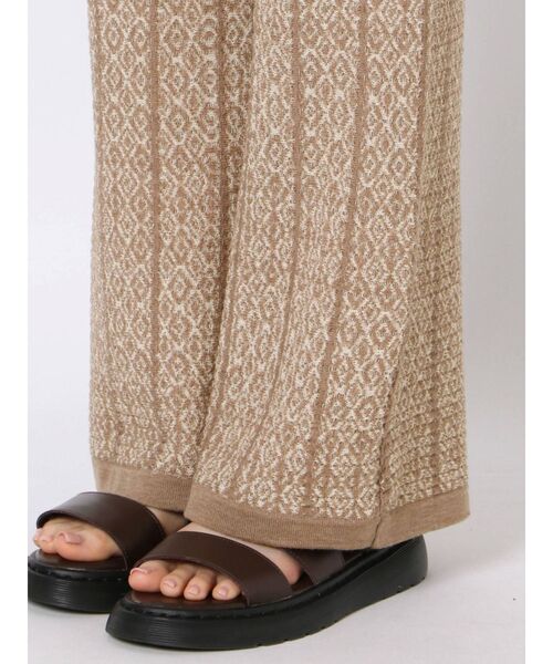 LAGUNAMOON(ラグナムーン)の「アラベスクパターンニットパンツ(その他パンツ・レディース・ブラック/ベージュ/カーキ・SMALL/MEDIUM)」の12枚目の写真