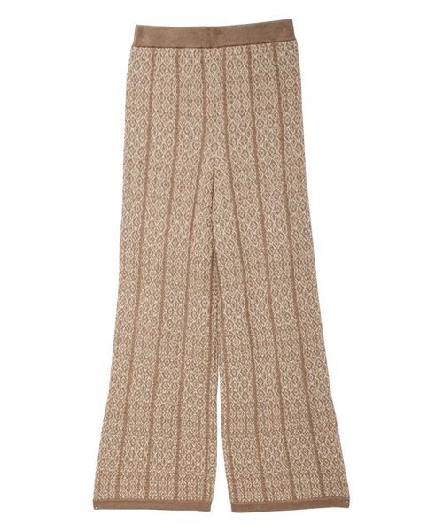LAGUNAMOON(ラグナムーン)の「アラベスクパターンニットパンツ(その他パンツ・レディース・ブラック/ベージュ/カーキ・SMALL/MEDIUM)」の11枚目の写真