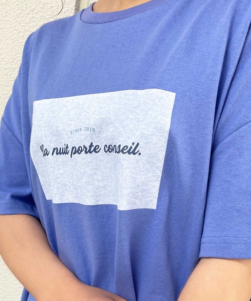 REVEYU(レブユー)の「REVEYU/Sleep on it BIGTシャツ(Tシャツ/カットソー・レディース・ブラック/オフホワイト/ブルー/グリーン系その他/ライトピンク・FREE)」の9枚目の写真