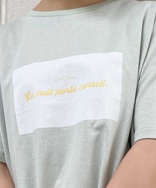 REVEYU(レブユー)の「REVEYU/Sleep on it BIGTシャツ(Tシャツ/カットソー・レディース・ブラック/オフホワイト/ブルー/グリーン系その他/ライトピンク・FREE)」の10枚目の写真