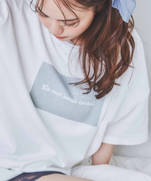 REVEYU(レブユー)の「REVEYU/Sleep on it BIGTシャツ(Tシャツ/カットソー・レディース・ブラック/オフホワイト/ブルー/グリーン系その他/ライトピンク・FREE)」の12枚目の写真