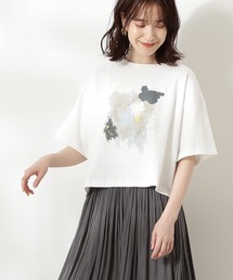 N.(N. Natural Beauty Basic) | ニュアンスプリントTシャツ(Tシャツ/カットソー)