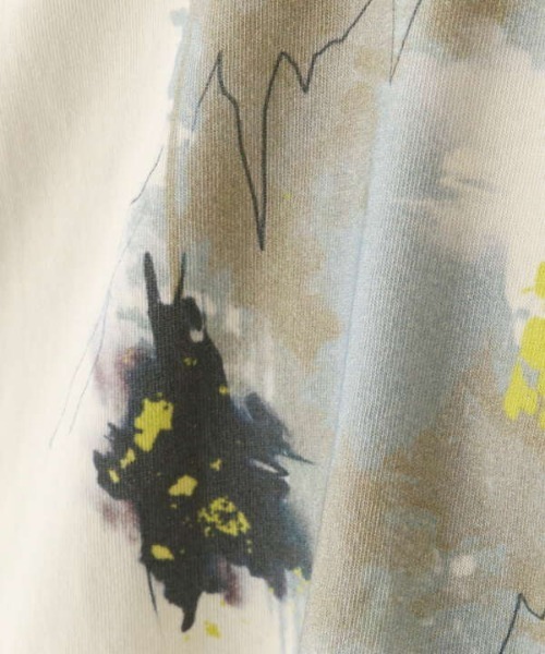 N.(N. Natural Beauty Basic)(エヌエヌナチュラルビューティーベーシック)の「ニュアンスプリントTシャツ(Tシャツ/カットソー・レディース・ホワイト/ベージュ・MEDIUM)」の18枚目の写真