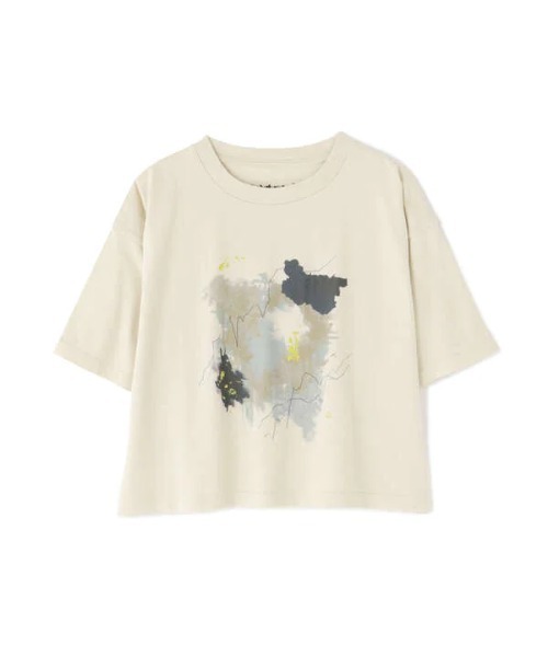 N.(N. Natural Beauty Basic)(エヌエヌナチュラルビューティーベーシック)の「ニュアンスプリントTシャツ(Tシャツ/カットソー・レディース・ホワイト/ベージュ・MEDIUM)」の17枚目の写真