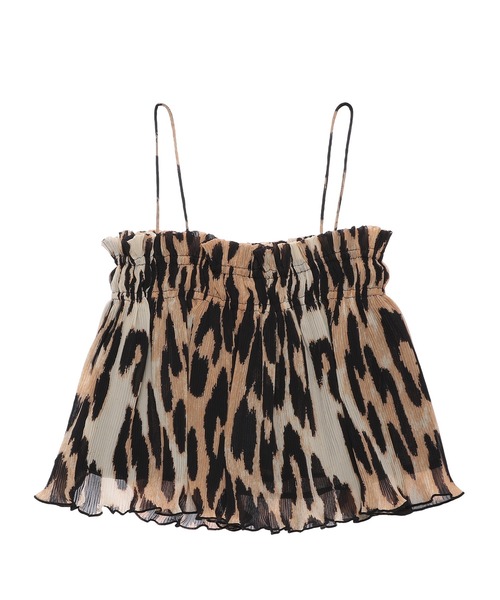 GANNI（ガニー）の「GANNI STRAP TOP F5857（タンクトップ・レディース・レオパード・36）」の2枚目の写真