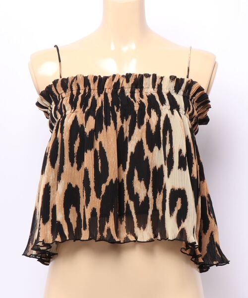 GANNI（ガニー）の「GANNI STRAP TOP F5857（タンクトップ・レディース・レオパード・36）」の6枚目の写真