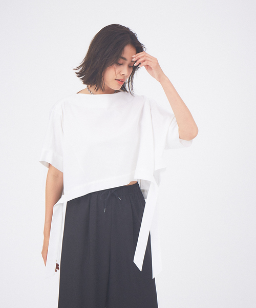qualite（カリテ）の「ラウンドヘムカットソー（Tシャツ