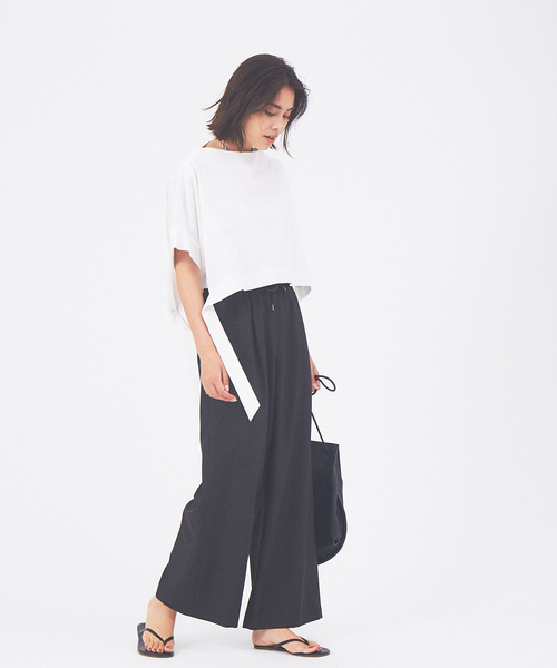 qualite（カリテ）の「ラウンドヘムカットソー（Tシャツ