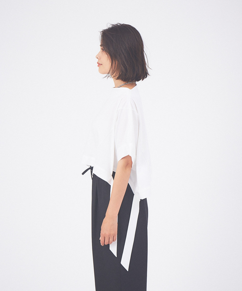 qualite（カリテ）の「ラウンドヘムカットソー（Tシャツ