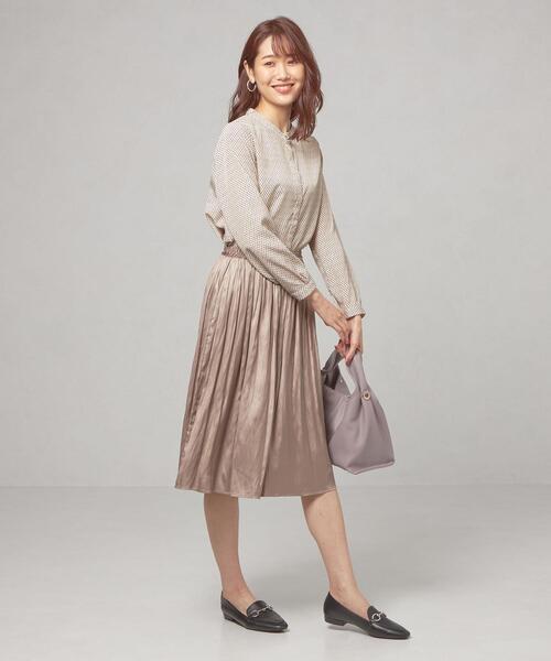 closet story(クローゼットストーリー)の「<closet story(クローゼットストーリー)> 2ツブ ドット スタンドカラー ブラウス(シャツ/ブラウス・レディース・ホワイト/ブラック/シャーベット・FREE)」の12枚目の写真