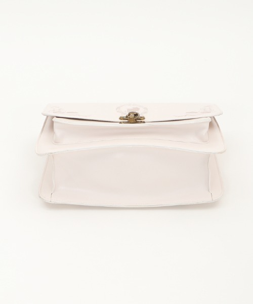 あじのさと下拵えパーフェクトセット　ホワイト セール】猫刺繍サッチェル（ショルダーバッグ）｜axes femme POETIQUE