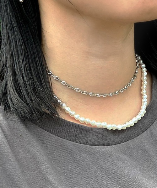 SPINNS（スピンズ）の「40cm パールネックレス（ネックレス・レディース・ホワイト・ONESIZE）」の6枚目の写真