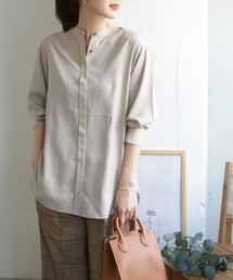 URBAN RESEARCH DOORS | バンドカラーワイドシャツ(シャツ/ブラウス)