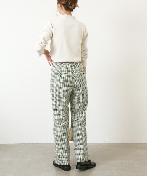 Simplicite（サンプリシテ）の「ダブルツイルチェックパンツ◆（その他パンツ・レディース・ブラック/グリーン/キャメル・FREE）」の11枚目の写真