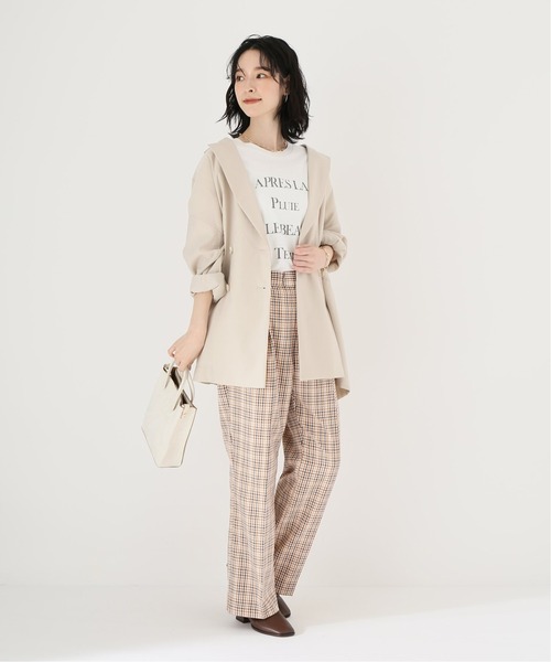 Simplicite（サンプリシテ）の「ダブルツイルチェックパンツ◆（その他パンツ・レディース・ブラック/グリーン/キャメル・FREE）」の21枚目の写真