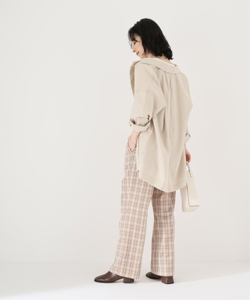 Simplicite（サンプリシテ）の「ダブルツイルチェックパンツ◆（その他パンツ・レディース・ブラック/グリーン/キャメル・FREE）」の12枚目の写真