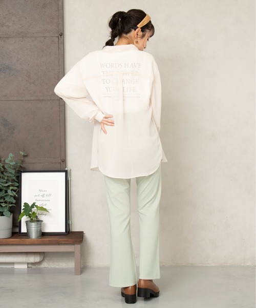 PINKHUNT ロンTセットシアーシャツ 5843K（シャツ/ブラウス