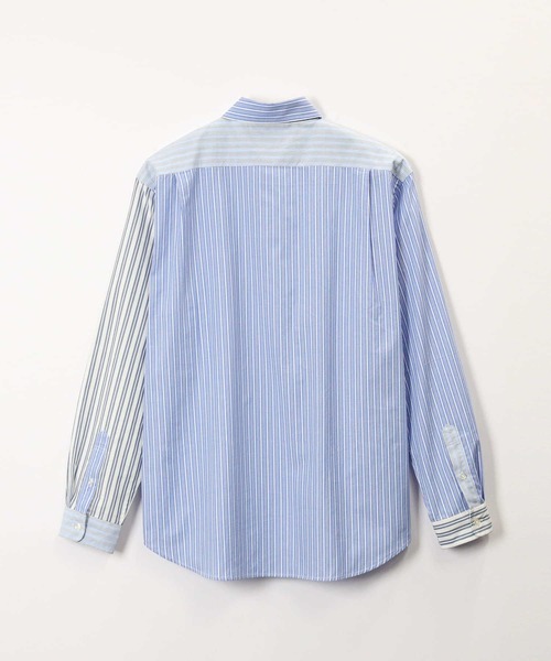 BACK NUMBER（バックナンバー）の「【BACK NUMBER】ストライプ切替シャツ（シャツ/ブラウス・メンズ・サックスブルー/ベージュ・XL/L/S/M）」の13枚目の写真