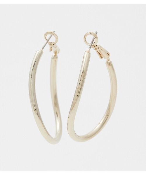 ★日本未入荷・海外限定アイテム★goiu★CURVED LINE EARRING_B ドラマ 怪盗山猫 主演着用ピアス ] Edging hoop エッジング