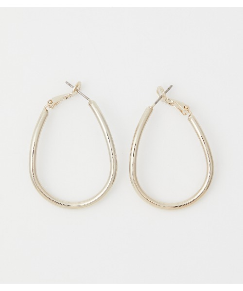 AZUL by moussy（アズールバイマウジー）の「OVAL BIG HOOP EARRINGS/オーバルビッグフープイアリング（ピアス（両耳用）・レディース・シルバー/ゴールド系その他・FREE）」の14枚目の写真