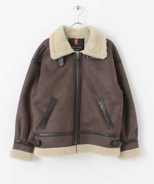 URBAN RESEARCH Sonny Label(アーバンリサーチサニーレーベル)の「ALPHA INDUSTRIES W B3 FAKE MOUTON(ムートンコート・レディース・ブラック/ブラウン/ライトブラウン・MEDIUM)」の10枚目の写真