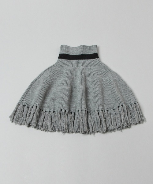 HARE（ハレ）の「ケープフリンジハイネックウォーマー(HARE)（ネックウォーマー/スヌード・レディース・ホワイト/ブラック/グレー・FREE）」の19枚目の写真