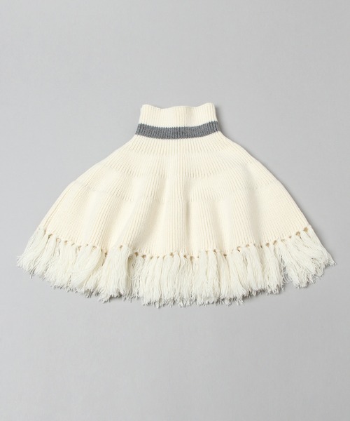 HARE（ハレ）の「ケープフリンジハイネックウォーマー(HARE)（ネックウォーマー/スヌード・レディース・ホワイト/ブラック/グレー・FREE）」の20枚目の写真