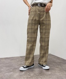 チェックストレートパンツ【SETUP着用可能】【ZOZOTOWN限定アイテム】