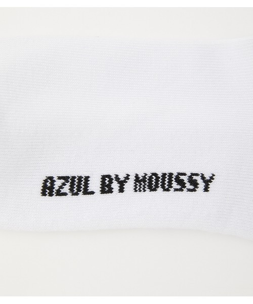 AZUL by moussy(アズールバイマウジー)の「AZUL BOX LOGO LOW CUT SOCKS/AZULボックスロゴローカットソックス(ソックス/靴下・メンズ・杢グレー/ブラック/ホワイト・FREE)」の7枚目の写真