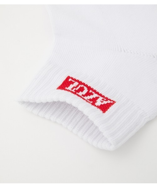 AZUL by moussy(アズールバイマウジー)の「AZUL BOX LOGO LOW CUT SOCKS/AZULボックスロゴローカットソックス(ソックス/靴下・メンズ・杢グレー/ブラック/ホワイト・FREE)」の8枚目の写真