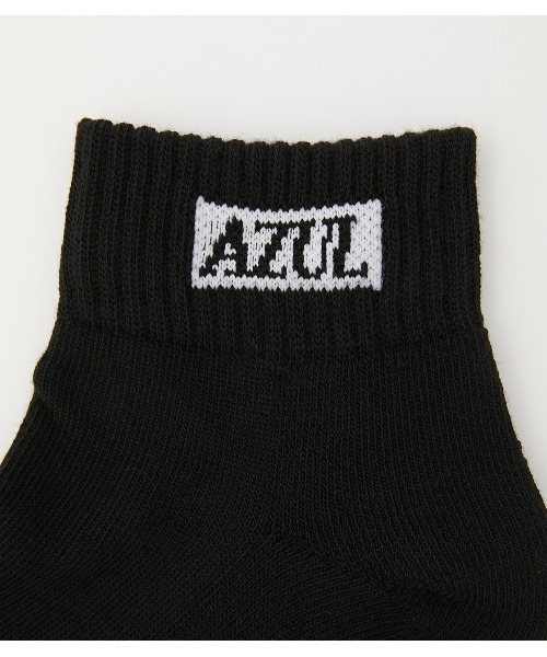 AZUL by moussy(アズールバイマウジー)の「AZUL BOX LOGO LOW CUT SOCKS/AZULボックスロゴローカットソックス(ソックス/靴下・メンズ・杢グレー/ブラック/ホワイト・FREE)」の11枚目の写真