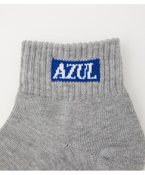 AZUL by moussy(アズールバイマウジー)の「AZUL BOX LOGO LOW CUT SOCKS/AZULボックスロゴローカットソックス(ソックス/靴下・メンズ・杢グレー/ブラック/ホワイト・FREE)」の16枚目の写真