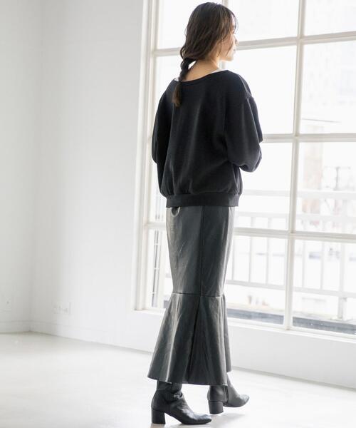 FEELING MADE(フィーリングメイド)の「FEELING MADE ウォームソフトスウェット 2WAY カーディガン(カーディガン/ボレロ・レディース・ブラック/ブラウン/グレー・FREE)」の6枚目の写真