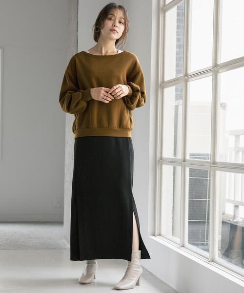 FEELING MADE(フィーリングメイド)の「FEELING MADE ウォームソフトスウェット 2WAY カーディガン(カーディガン/ボレロ・レディース・ブラック/ブラウン/グレー・FREE)」の13枚目の写真