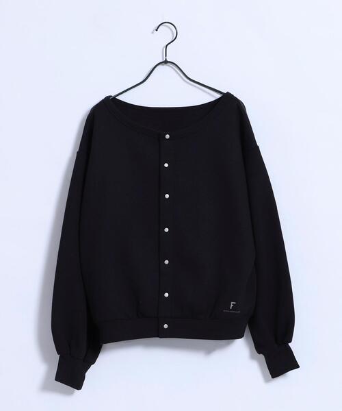 FEELING MADE(フィーリングメイド)の「FEELING MADE ウォームソフトスウェット 2WAY カーディガン(カーディガン/ボレロ・レディース・ブラック/ブラウン/グレー・FREE)」の15枚目の写真