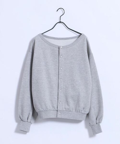 FEELING MADE(フィーリングメイド)の「FEELING MADE ウォームソフトスウェット 2WAY カーディガン(カーディガン/ボレロ・レディース・ブラック/ブラウン/グレー・FREE)」の16枚目の写真