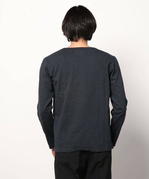 Ahe'hee（アヘヘ）の「Ahe'hee(アヘヘ) ロングスリーブクルーネック（Tシャツ/カットソー・メンズ・ホワイト/ブラック/ネイビー・SMALL/MEDIUM/X-LARGE/LARGE）」の5枚目の写真