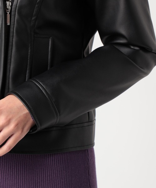 CECIL McBEE（セシルマクビー）の「ライダースジャケット（ライダースジャケット・レディース・ブラック/ベージュ/アイボリー・MEDIUM/LARGE）」の7枚目の写真