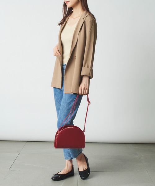 MAISON BREEZE（メゾンブリーズ）の「【MAISON BREEZE】M.B.Zハーフムーンショルダー KNF（ショルダーバッグ・レディース・ブラック/ワイン/ブラウン・FREE）」の16枚目の写真